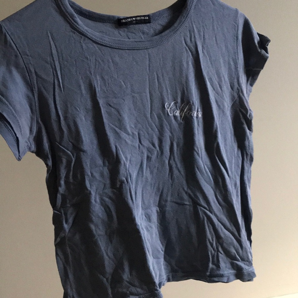 “California” soft blue t-shirt